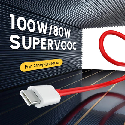 Oneplus 13 12 11 Cable Original 80W Supervooc Warp Charge Usb Type C Cable 100W Fast Charge One Plus 10T Nord CE 4 10 Ace 3 Pro