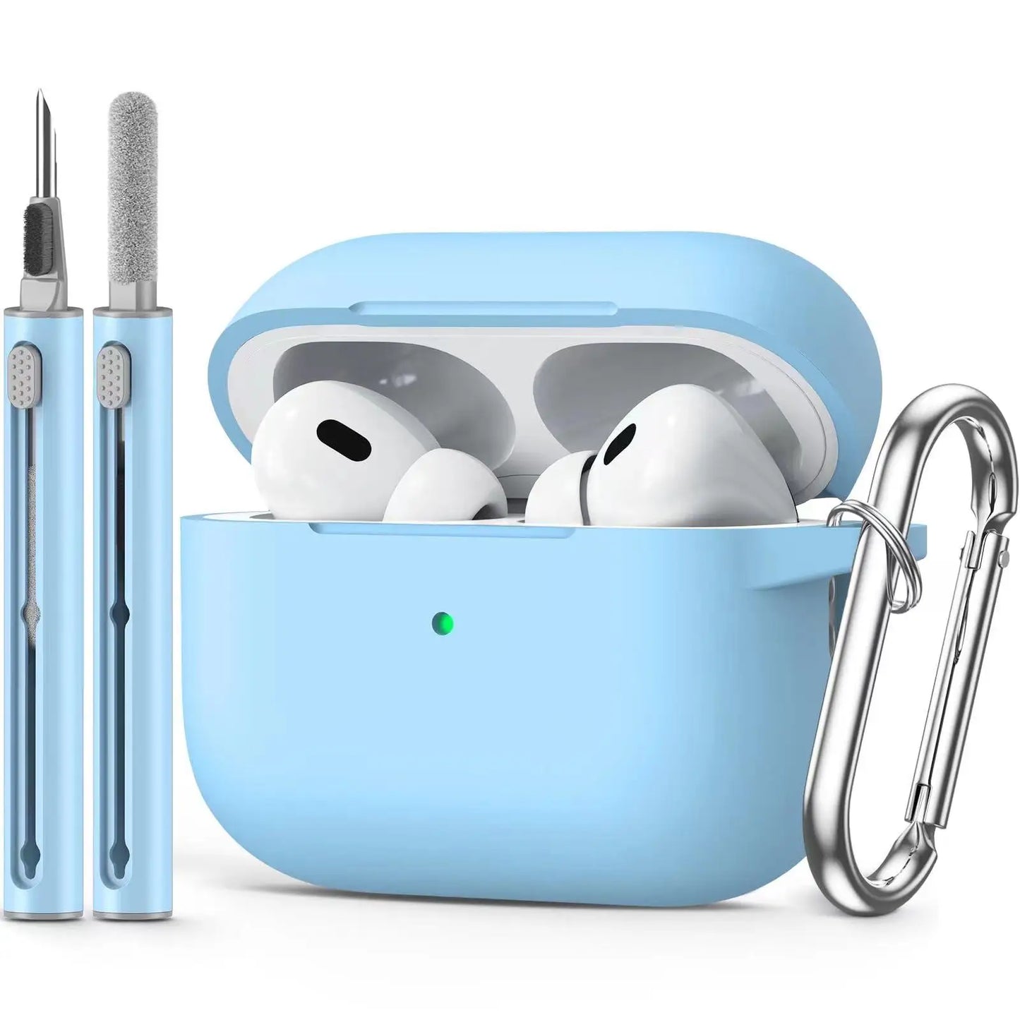AirPods Pro Case Cover with Cleaner Kit,Soft Silicone Protective Case for Apple AirPod Pro 2nd/1st