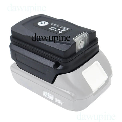 Li-ion Battery Case Adapter For Makita 18V Dual USB Ports Power Bank Phone Charger LED Working Light Converter Lamp Flashlight