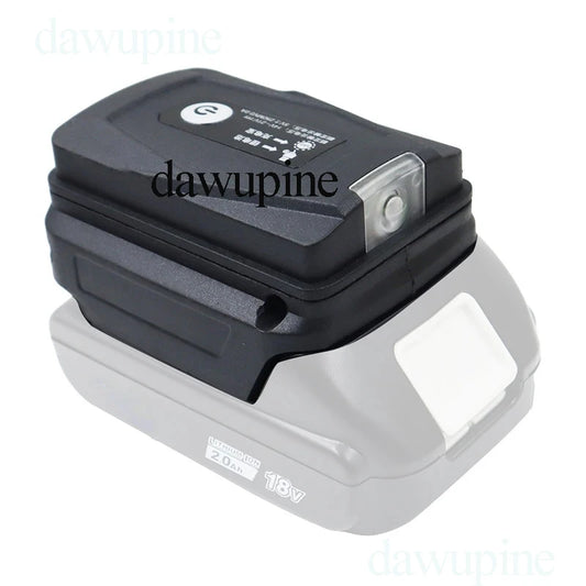 Li-ion Battery Case Adapter For Makita 18V Dual USB Ports Power Bank Phone Charger LED Working Light Converter Lamp Flashlight