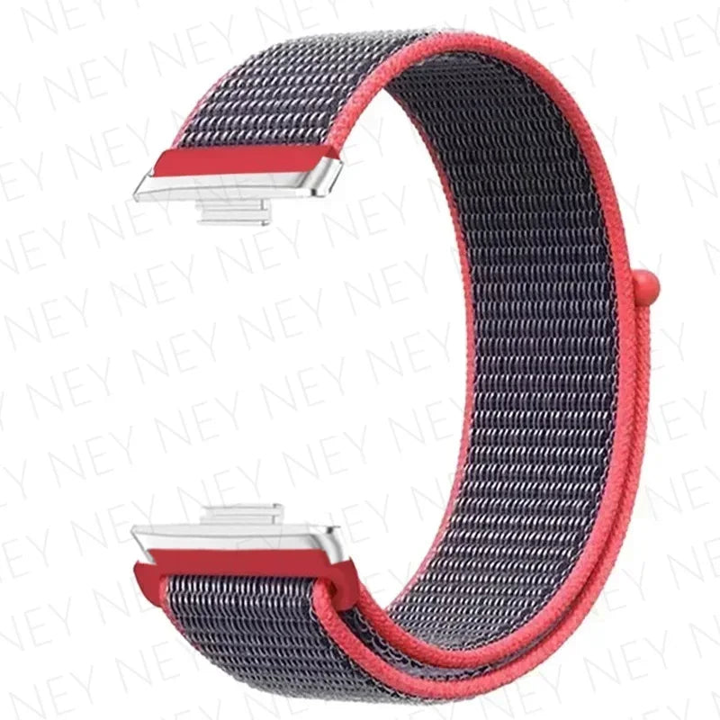 Nylon Strap For Huawei Watch Fit 3 4 Replacement Bracelet Nylon Loop Adjustable Band Soft Wristband Huawei Fit 4 Pro Accessories