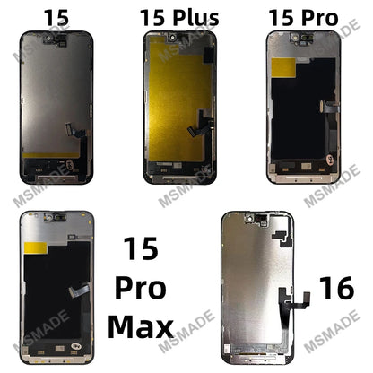 OLED 16 LCD For iPhone X XS XR 11 12 13 PRO Screen For iPhone 14 Plus 15 pro Touch Screen For INCELL 16 Pro max Display 12 Mini