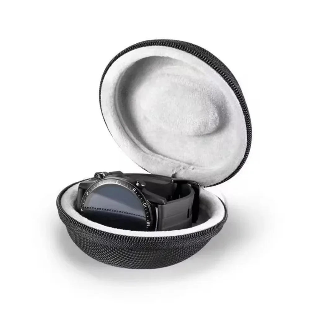 Portable EVA Single Watch Travel Case Watch Storage Organizer Box Watch Holder Waterproof for Smartwatches Zippered Container