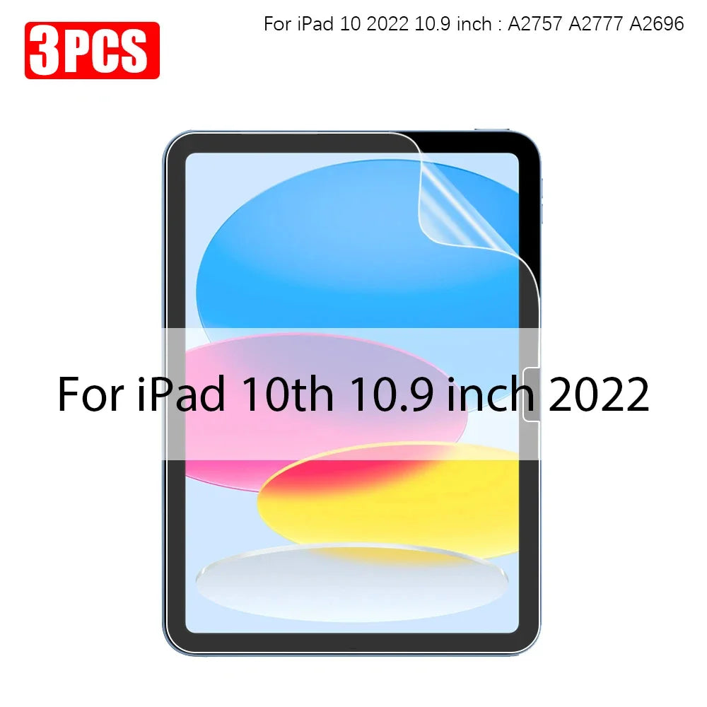 3Pcs Paper Feel Like Screen Protector For ipad Air 11 Pro 13 2024 10th 9th Generation 8 7 6 Air 5 4 Pro 11 12.9 10.5 M5 No Glass
