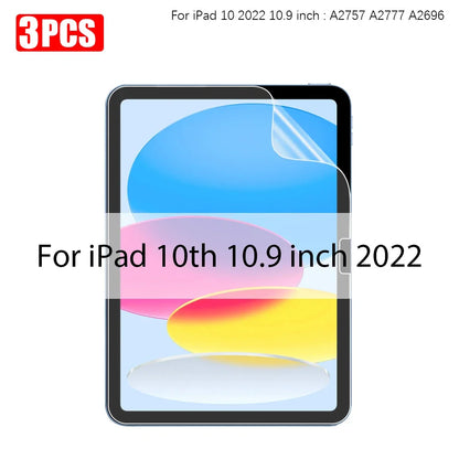 3Pcs Paper Feel Like Screen Protector For ipad Air 11 Pro 13 2024 10th 9th Generation 8 7 6 Air 5 4 Pro 11 12.9 10.5 M5 No Glass