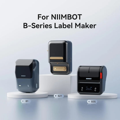 3/5/10 NiiMBOT White Label Paper Waterproof Self-adhesive Rolls For B1 B21 Mini Label Printer Price Tag Office Maker UV Print