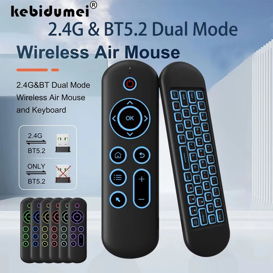 M5 Air Mouse Replacement Remote Control Wireless 2.4G Bluetooth With 7 Color Backlit Keyboard for Android TV Box