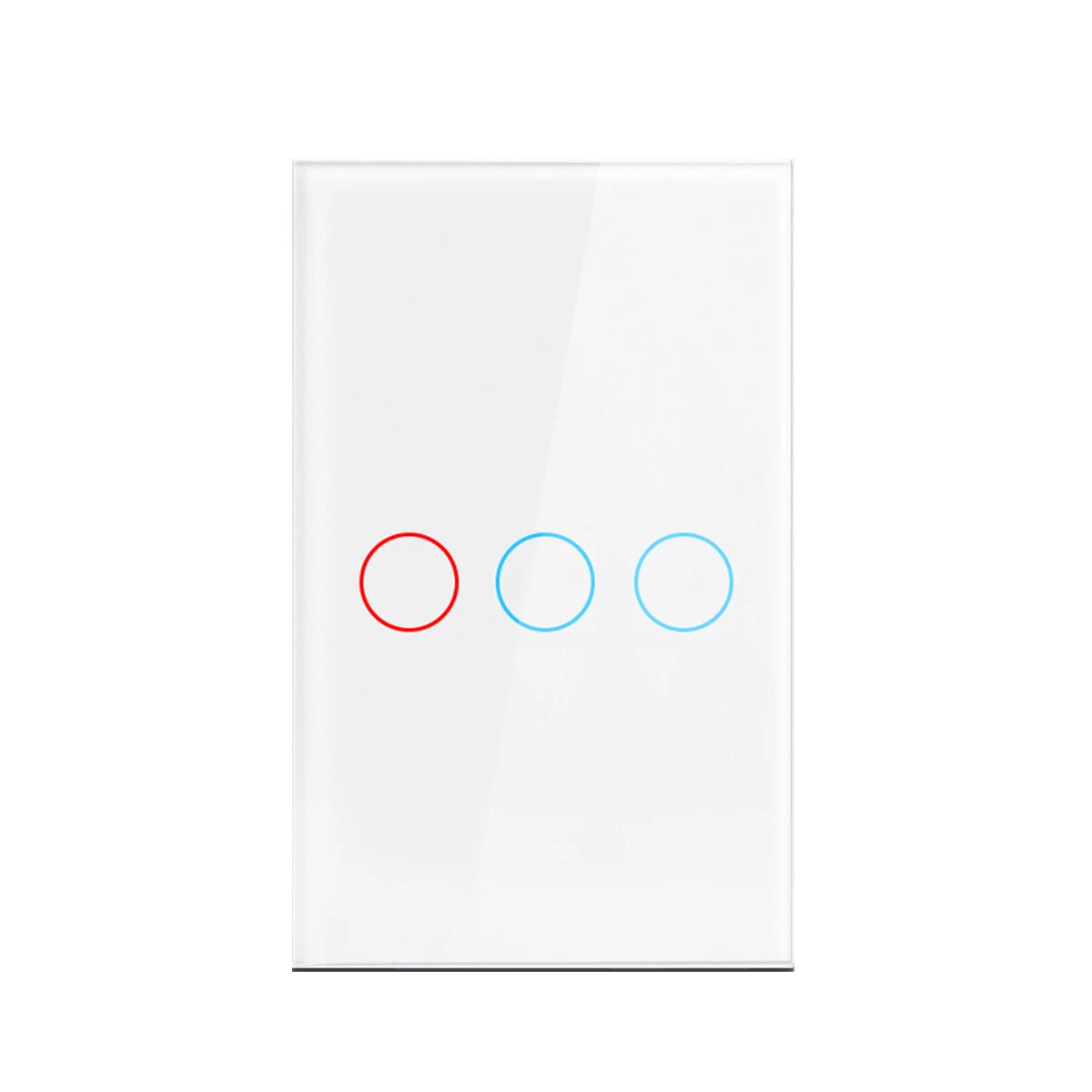 Touch Switch EU US LED Crystal Glass Panel Wall Lamp Light Switch 1/2/3 Gang AC100-240V LED Sensor Switches Interruttore