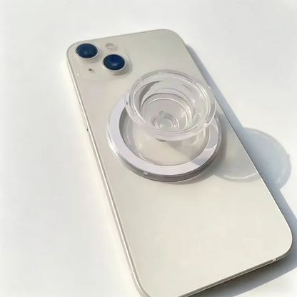 Magnetic Safe Ring Stand for iPhone 15 14 13 12 11 Samsung Xiaomi Mobile Phone Grip Holder Folding Pocket Support
