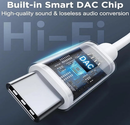 USB C to 3.5mm Headphone Jack Adapter Type C Audio Aux Cable Dongle