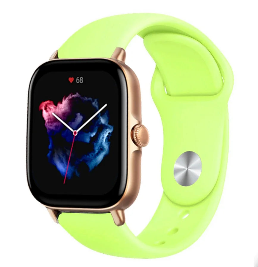 20mm 22mm watch Strap For Amazfit gts/4/3/2/gts2/4 Mini/Gtr4/3/2/2e/47mm Smartwatch Silicone Bracelet Watchabnd Amazfit gts Band
