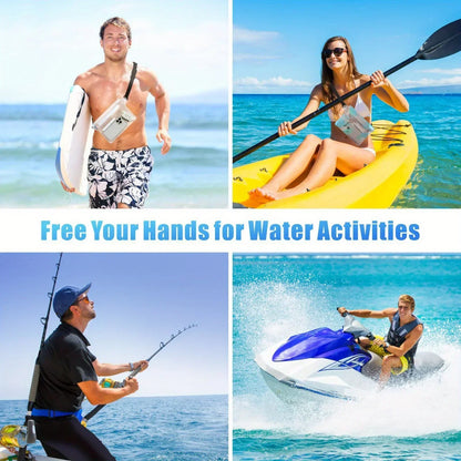Waterproof Phone Bag, Three-Layer Sealed Touch Screen Waterproof Phone Waist Bag, Suitable For Swimming, Drifting, And Diving