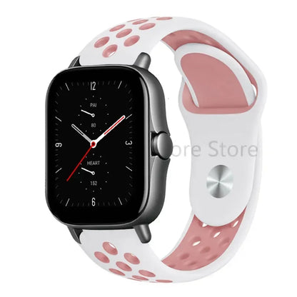 20mm 22mm Bracelet for Amazfit strap Silicone GTS/2/2e/GTS2 Mini/GTR 42mm/47mm/GTR2/2e/stratos Sport Watch band Amazfit bip 6 5