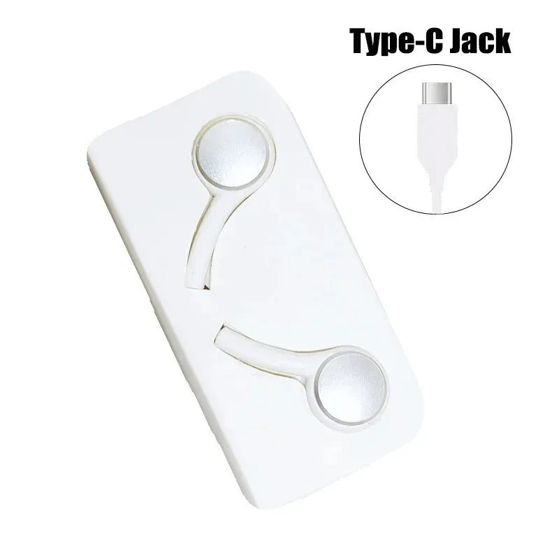 Type C Wired Earphone For Samsung Galaxy S24 S23 S22 S21 Ultra Plus Fe 3.5mm Earbud Headphones For A54 A34 A53 Phone Accessories