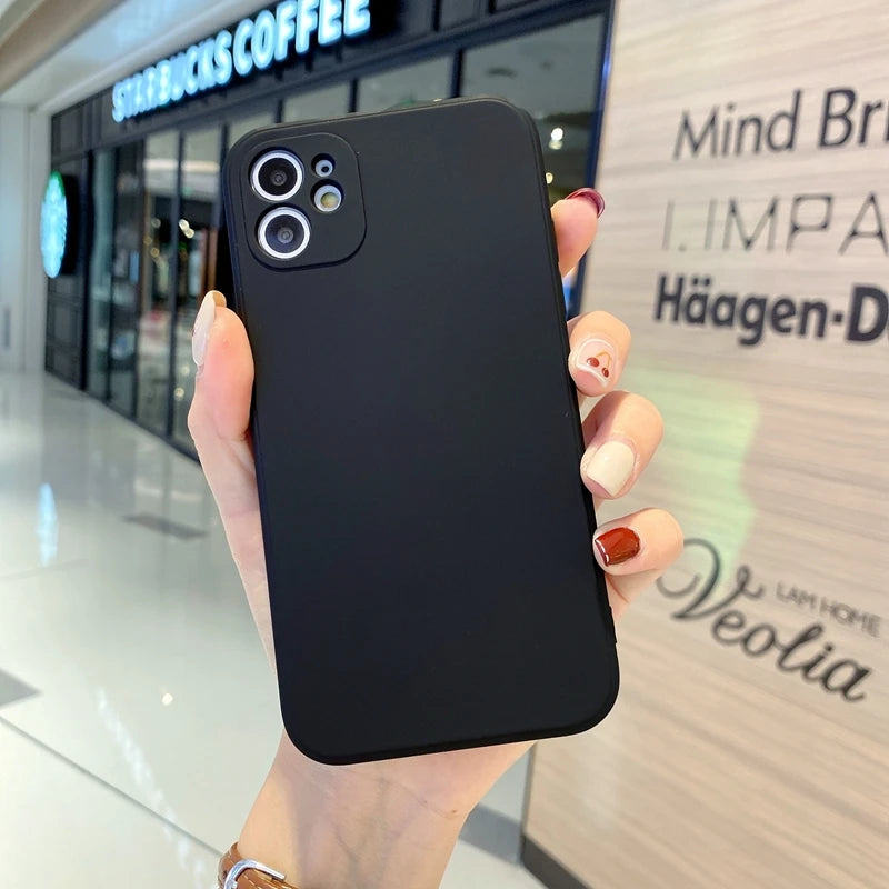 New Camera Protection Silicone Phone Case For iPhone 11 12 13 Pro Max 6 6s 7 8 Plus XR X XS MAX SE 2020 Mini Case Cover Cases