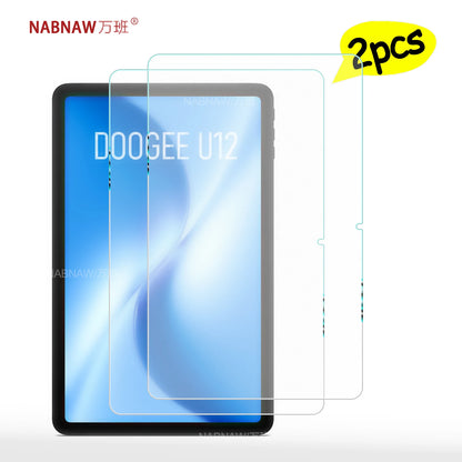 2 Pieces Full HD Scratch Proof Tempered Glass Film Screen Protector For DOOGEE U12 12-inch Tablet Protective Cover