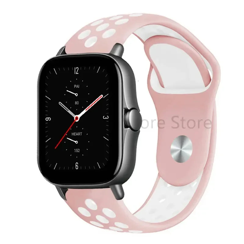 20mm 22mm Bracelet for Amazfit strap Silicone GTS/2/2e/GTS2 Mini/GTR 42mm/47mm/GTR2/2e/stratos Sport Watch band Amazfit bip 6 5