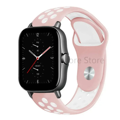 20mm 22mm Bracelet for Amazfit strap Silicone GTS/2/2e/GTS2 Mini/GTR 42mm/47mm/GTR2/2e/stratos Sport Watch band Amazfit bip 6 5