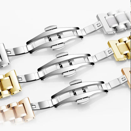 Replacement Metal Watch Bands, Stainless Steel Strap 20mm, 22mm, 24mmFits Samsung Galaxy ,Garmin ,Huawei Watch for Men Women