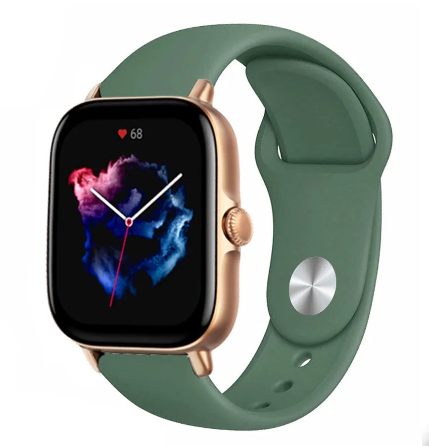 20mm 22mm watch Strap For Amazfit gts/4/3/2/gts2/4 Mini/Gtr4/3/2/2e/47mm Smartwatch Silicone Bracelet Watchabnd Amazfit gts Band