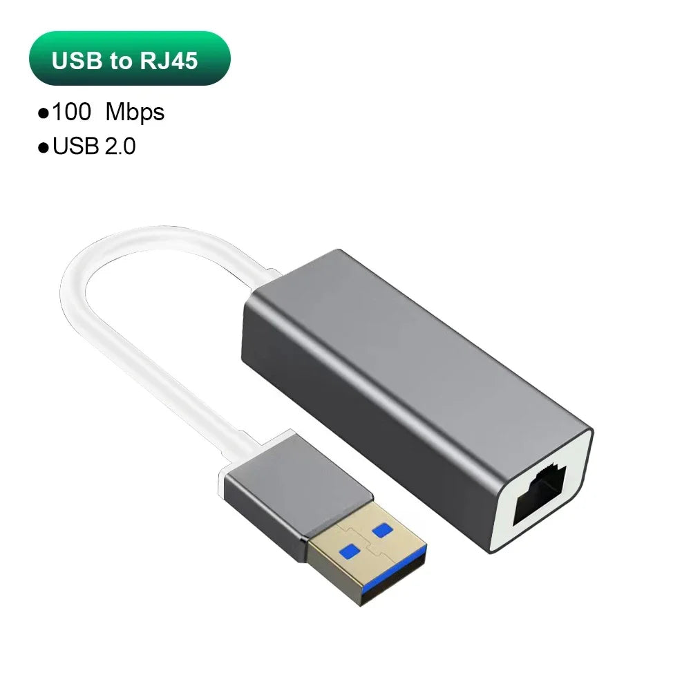 1000Mbps USB Type C Ethernet Adapter RJ45 Network Card for MacBook PC Windows XP 7 Internet Cable Lan USB for Android