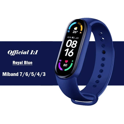 Watch Strap For Xiaomi Mi Band 7 6 5 4 3 Wristband Silicone Bracelet Wrist Straps MiBand 3/4 band5 band6 Smartwatch Accessories