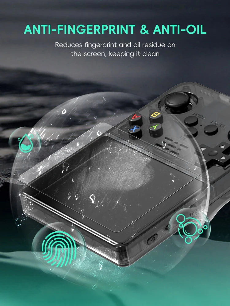 Data Frog 2/3/5/10/15pcs Tempered Glass Film For R36S 3.5 Inch Game Console Screen Protector Cover Film For R35S Game Handheld