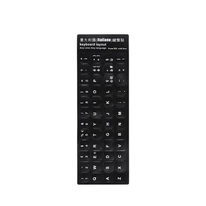 English Spanish Italian Korean Keyboard Stickers Frosted PVC Language Keyboard Sticker For Laptop Desktop PC