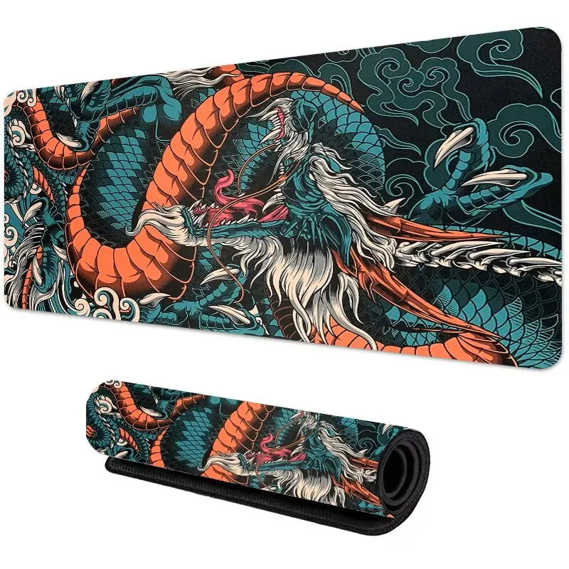 2026 New Hot Sale Japanese Dragon  Gaming Mousepad Speed Desk Mat Anime Theme Keyboard Gamer Mouse Pad for Esports
