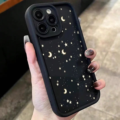 Star Print Phone Case For Samsung S26 Ultra Cases Galaxy S24 S25 Plus S23 FE S22 S21 A26 A36 A56 A35 A55 A34 A54 A53 A52S Cover