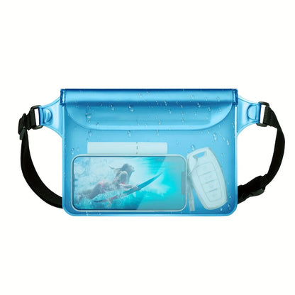 Waterproof Phone Bag, Three-Layer Sealed Touch Screen Waterproof Phone Waist Bag, Suitable For Swimming, Drifting, And Diving