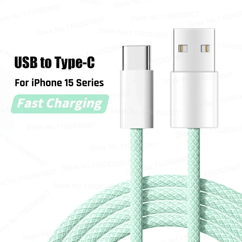 35W USB Cable Connect CarPlay Exclusive For Apple iPhone 16 15 Pro Max Plus USB to Type-C Fast Charging Cables Type-C Data Line
