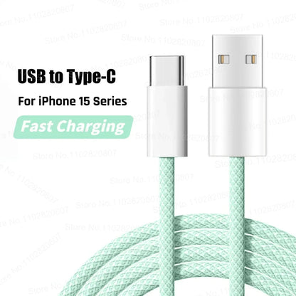 35W USB Cable Connect CarPlay Exclusive For Apple iPhone 16 15 Pro Max Plus USB to Type-C Fast Charging Cables Type-C Data Line