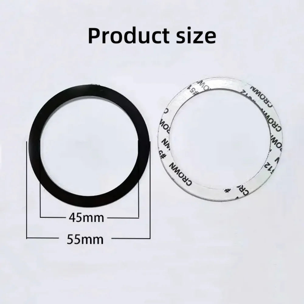 5/10Pcs Magnetic Self Adhesive Metal Ring Iron Sheet Sticker Wireless Charger Metal Plate Sticker Ring Magnet For iPhone Samsung