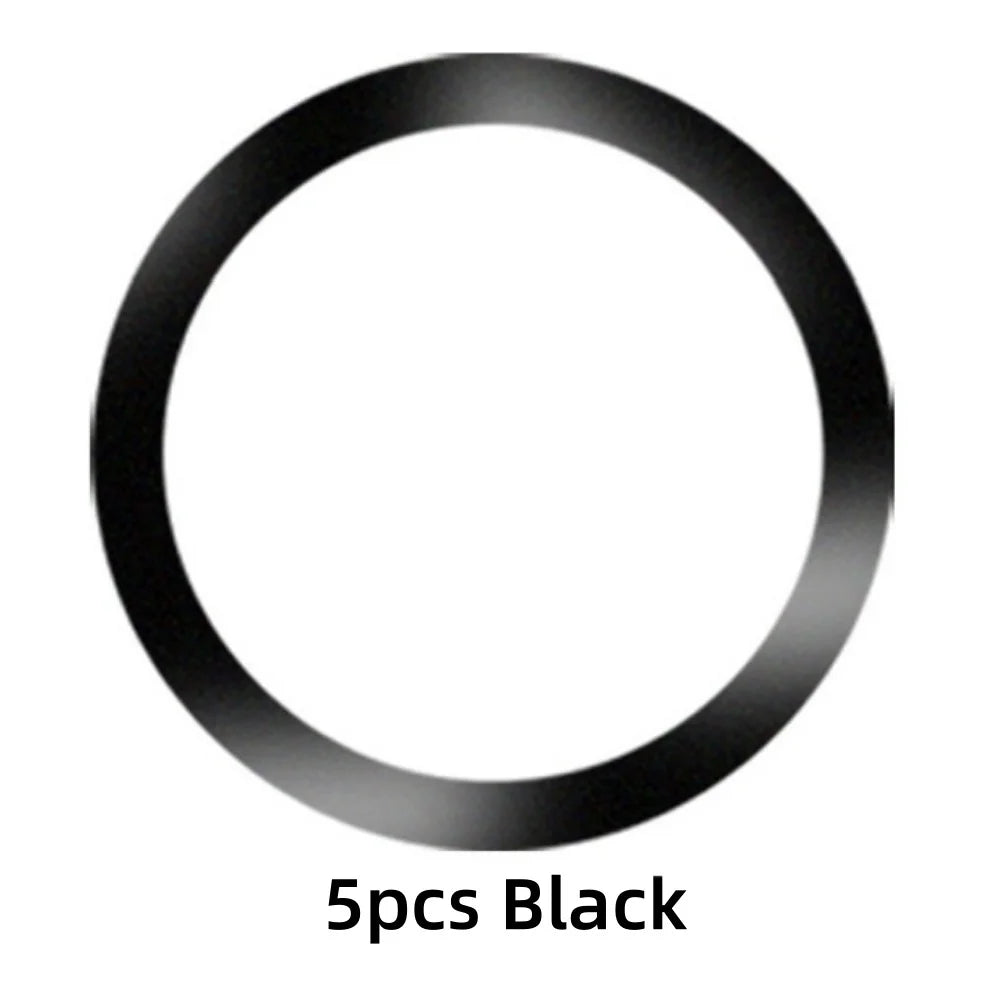5/10Pcs Magnetic Self Adhesive Metal Ring Iron Sheet Sticker Wireless Charger Metal Plate Sticker Ring Magnet For iPhone Samsung