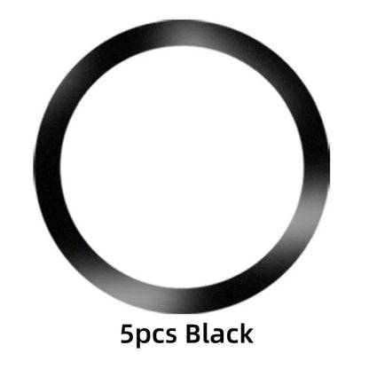 5/10Pcs Magnetic Self Adhesive Metal Ring Iron Sheet Sticker Wireless Charger Metal Plate Sticker Ring Magnet For iPhone Samsung