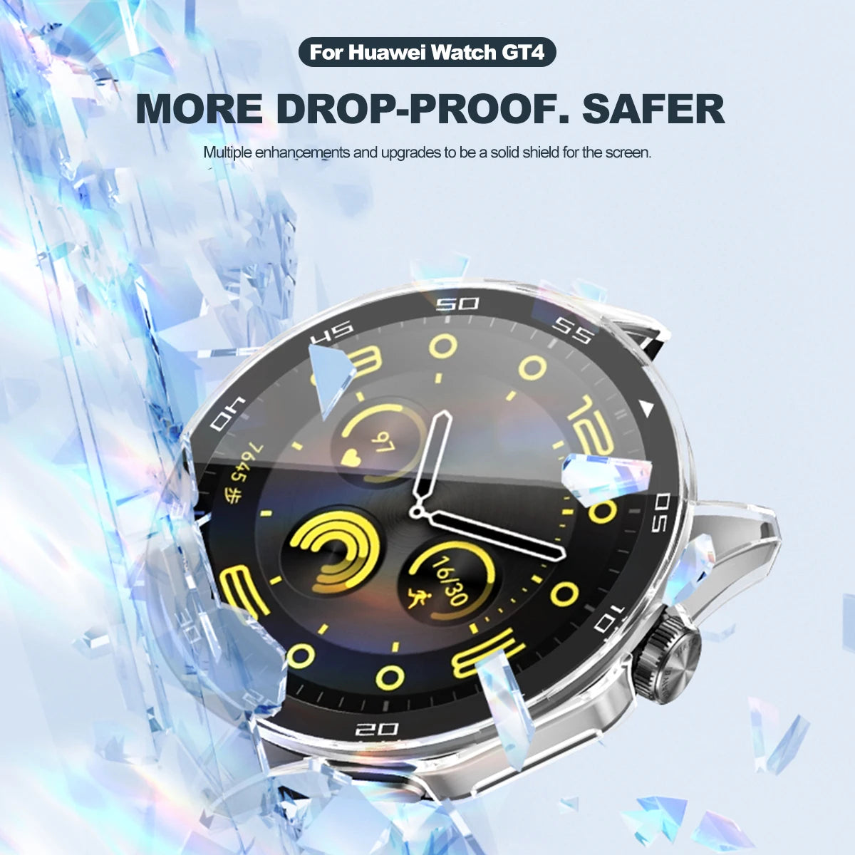 Tempered Glass+Case For Huawei Watch GT4 46mm Full Coverage Bumper Screen Protector Cover For Huawei Watch GT 4 41mm Accessories