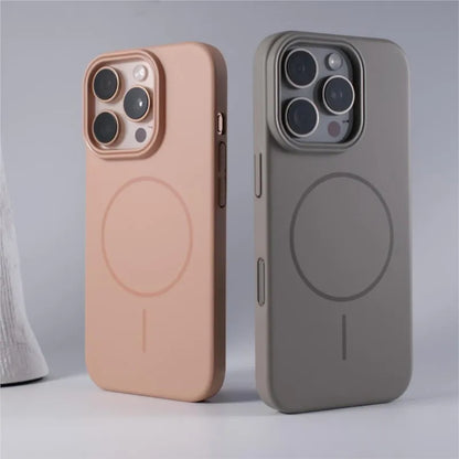 Luxury Original Hard PC For Magsafe Case for iPhone 17 Air 16 15 14 Plus 13 12 Mini 11 Pro Max Shockproof Matte Magnetic Cover
