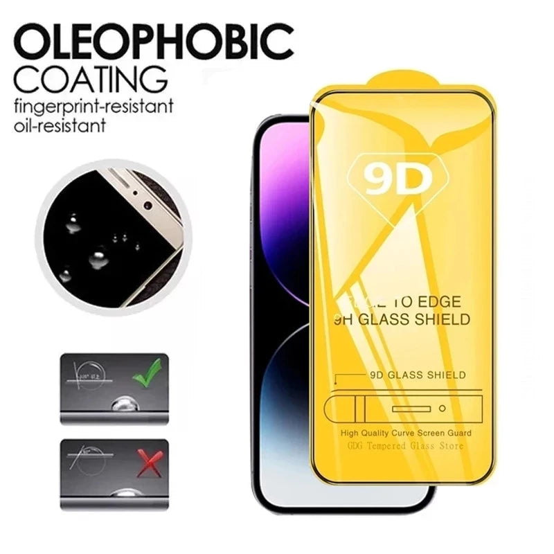 5PCS 9D Screen Protector for Xiaomi Redmi Note 14 13 Pro 5G 12 11 10 9 8 9S 10S 11S 12S 14S 15C 14C 9A 9C 9T 10A 10C 11A 12C 13C