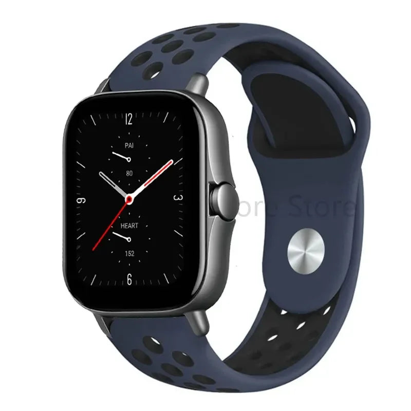20mm 22mm Bracelet for Amazfit strap Silicone GTS/2/2e/GTS2 Mini/GTR 42mm/47mm/GTR2/2e/stratos Sport Watch band Amazfit bip 6 5
