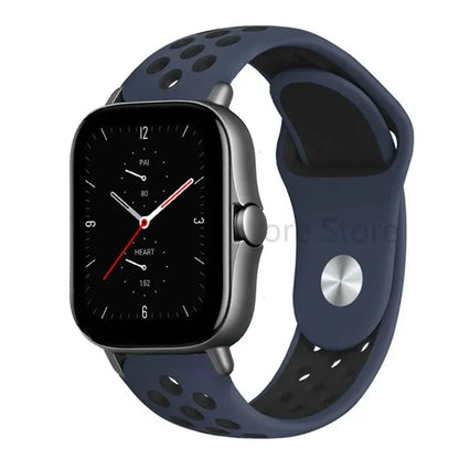20mm 22mm Bracelet for Amazfit strap Silicone GTS/2/2e/GTS2 Mini/GTR 42mm/47mm/GTR2/2e/stratos Sport Watch band Amazfit bip 6 5