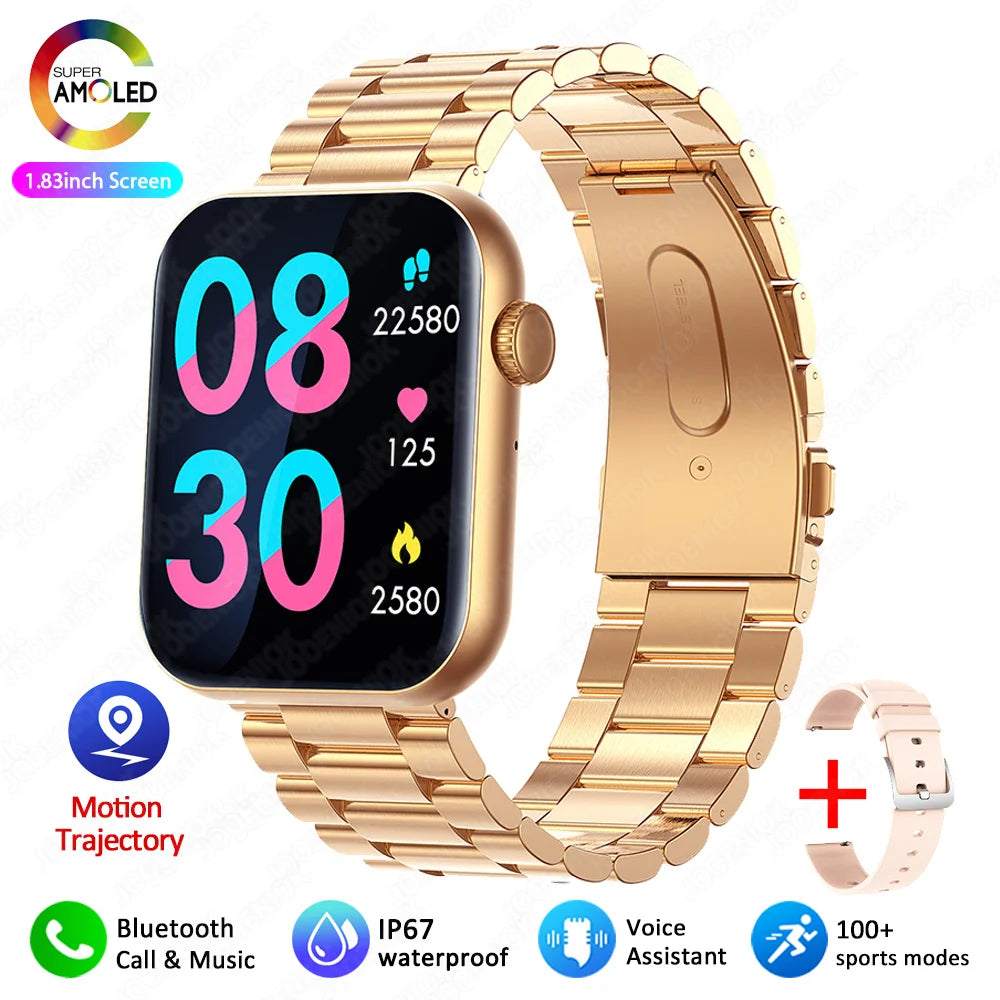 2025New Smartwatch Multi-functional Bluetooth Call Health Monitor Music Control Sports IP68 Waterproof Smart Watch For Men Women