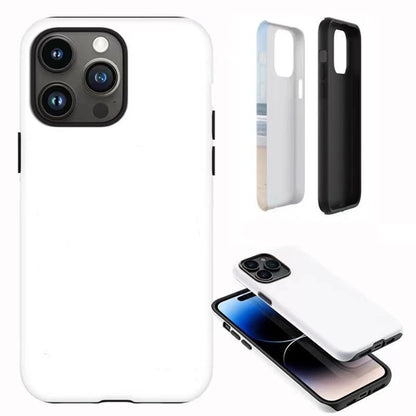 Phone Case for iPhone 17 16 15 14 13 12 11 X XS XR Air Pro Max Plus Luxury Ins White Swan Polka Dot Double-layer Back Cover
