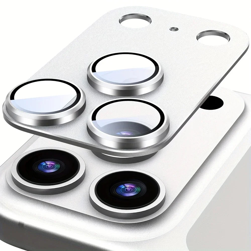 1pc Protective Film for iPhone 17 Pro Max/iPhone 17 Pro/17 Air Full Coverage Ultra-Thin Camera Lens Protector Metal Frame