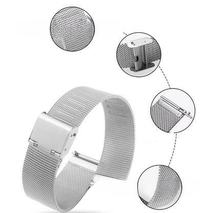 Metal Milanese Watchband For Xiaomi Redmi Watch 5 Active/5 Lite/3 Active/3 Lite Stainless Steel Replacement Strap Wrist Bracelet