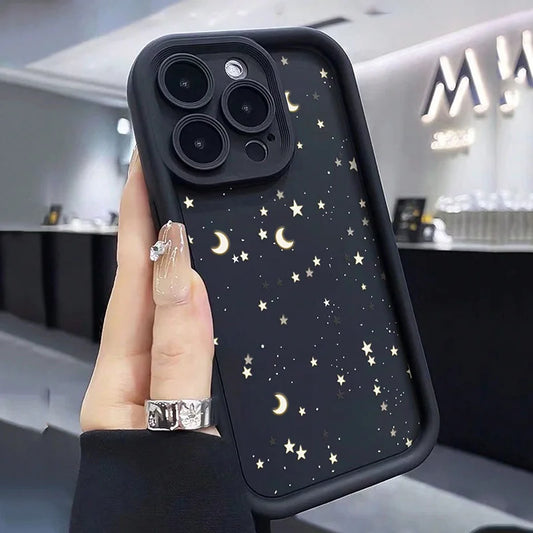 Star Print Phone Case For Samsung S26 Ultra Cases Galaxy S24 S25 Plus S23 FE S22 S21 A26 A36 A56 A35 A55 A34 A54 A53 A52S Cover
