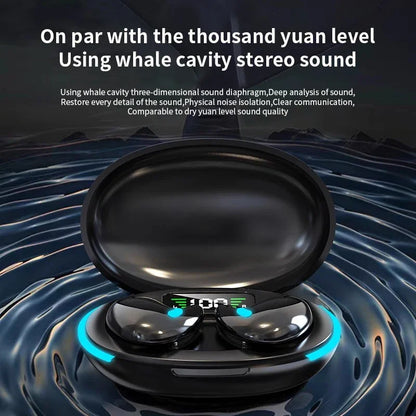 Sleep Wireless Earphone TWS Bluetooth 5.3 Headphones Hidden Earbuds IPX5 Waterproof Noise Reduction Sports Headset