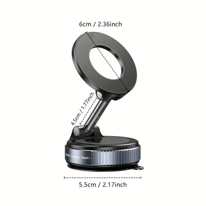 Universal Strong Magnetic Phone Holder 360° Adjustable Foldable Design Vacuum Car Mount For Cell Phone For iphone Live Streaming