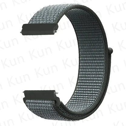 Nylon loop strap For Amazfit bip 6-5-3/u/S/pro Sport 20mm/22mm Bracelet for Amazfit GTS 4/3/2/2e/4 Mini/GTR 4/3/3 Pro/2/2e band