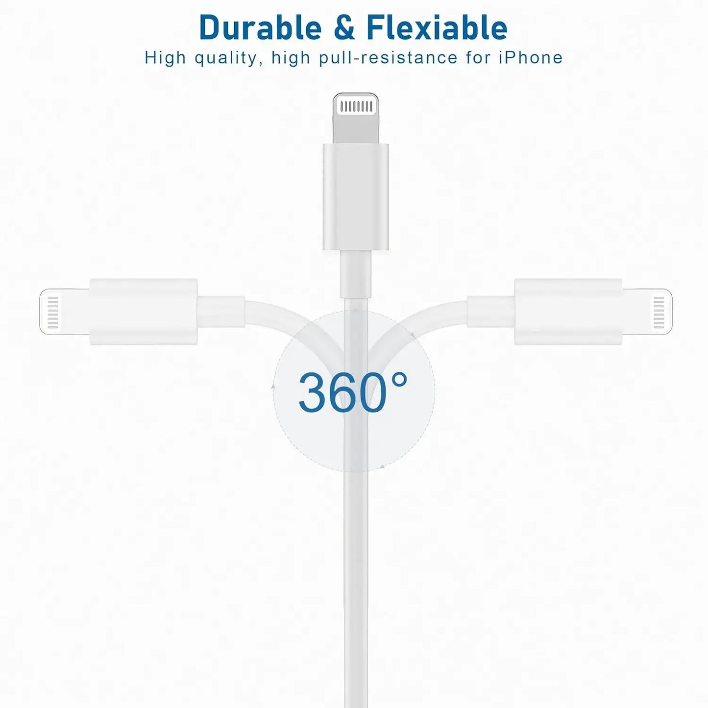 LAIHONEN 3.3/6.6/10FT USB-C to Lightning Cable, CarPlay Fast Charge For iPhone14-6 Plus Pro Max XR XS X SE